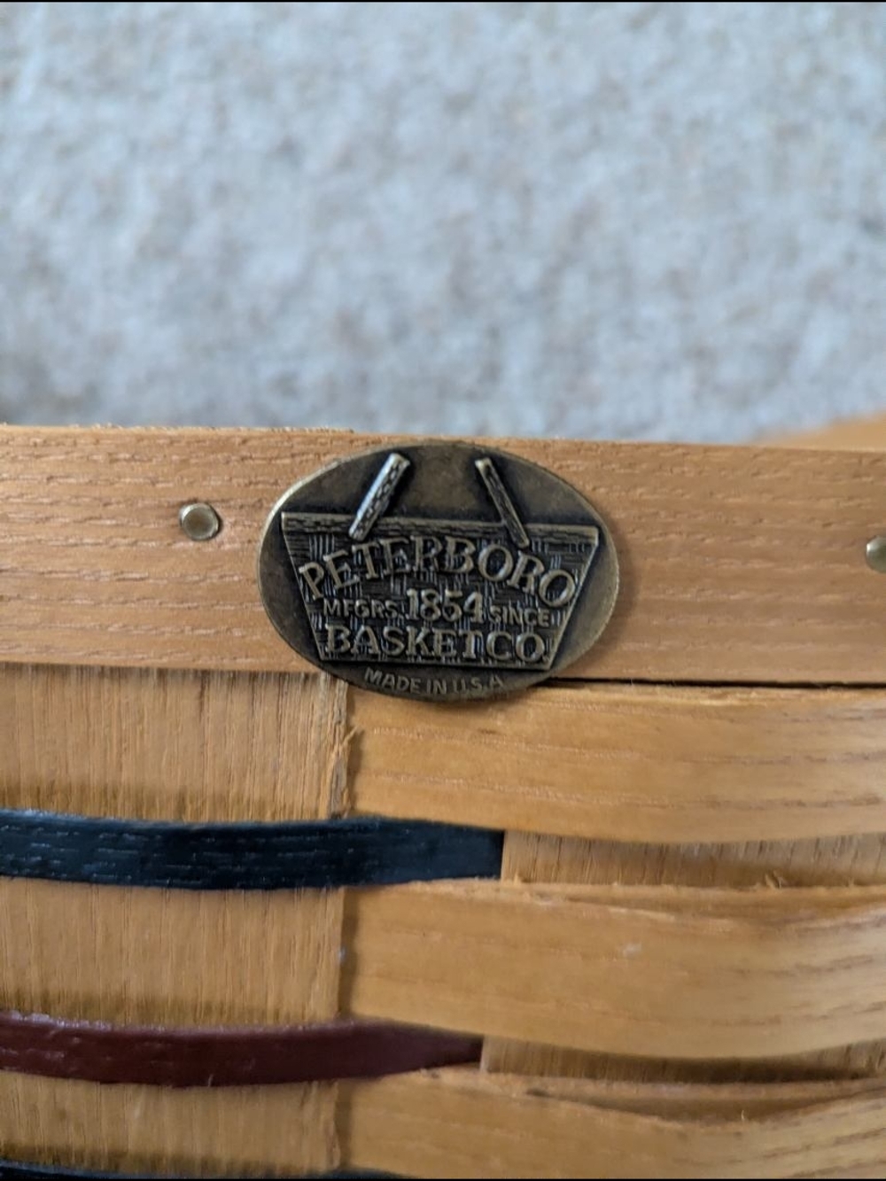 Woven Wood Accent Basket - Natural Brown